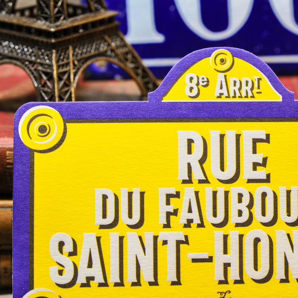 Carte Rue du Faubourg Saint-Honoré