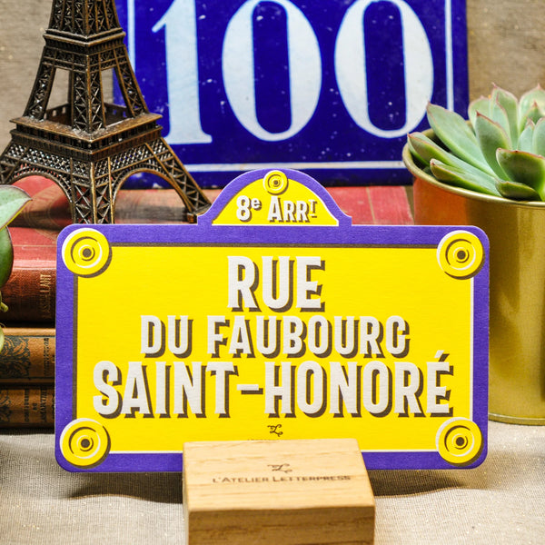 Carte Rue du Faubourg Saint-Honoré