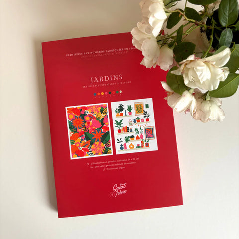 Coffret Peinture au Numéro Jardins