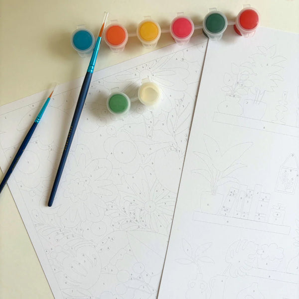 Coffret Peinture au Numéro Jardins