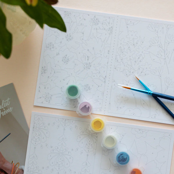 Coffret Peinture au Numéro Joyeux Motifs