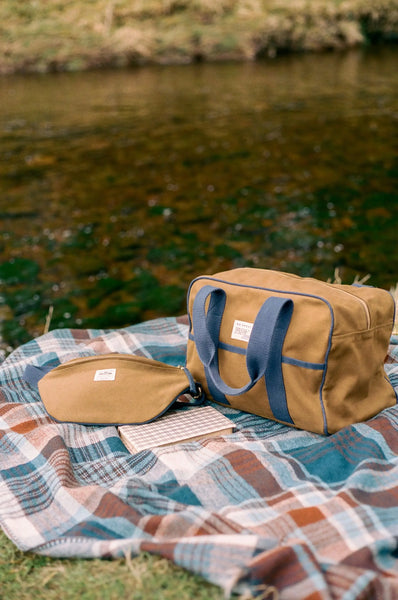 Grand Sac Weekend Canva Kaki