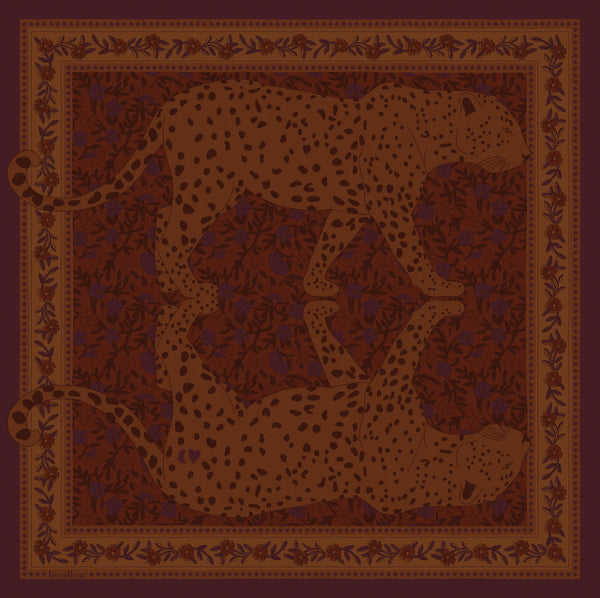 Petit Foulard Coton Keya Caramel