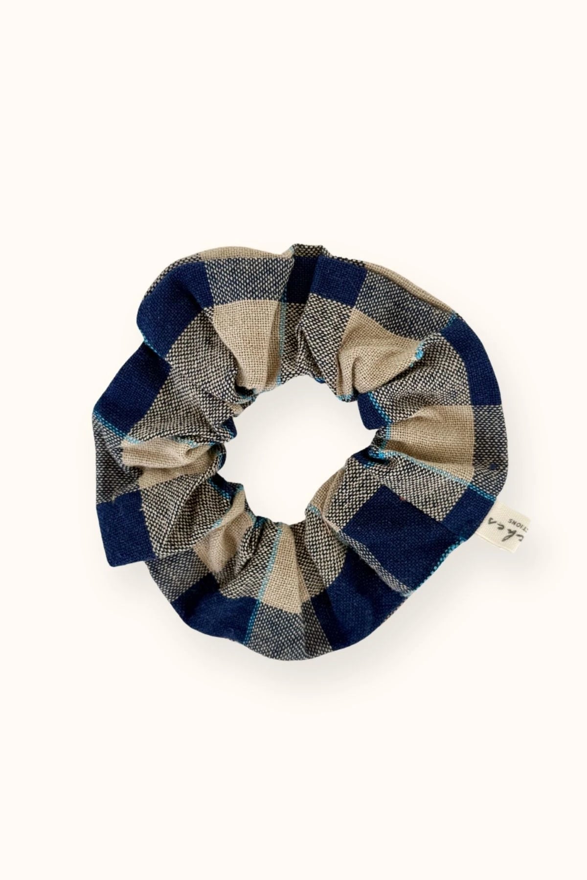 Chouchou Manju Khadi Carreaux Navy