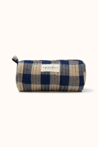 Trousse Opal Khadi Carreaux Navy