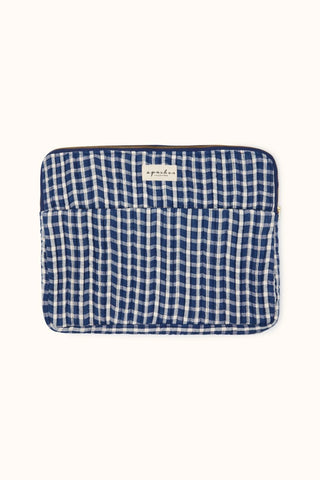 Pochette d'Ordinateur Ohos Khadi Vichy Navy