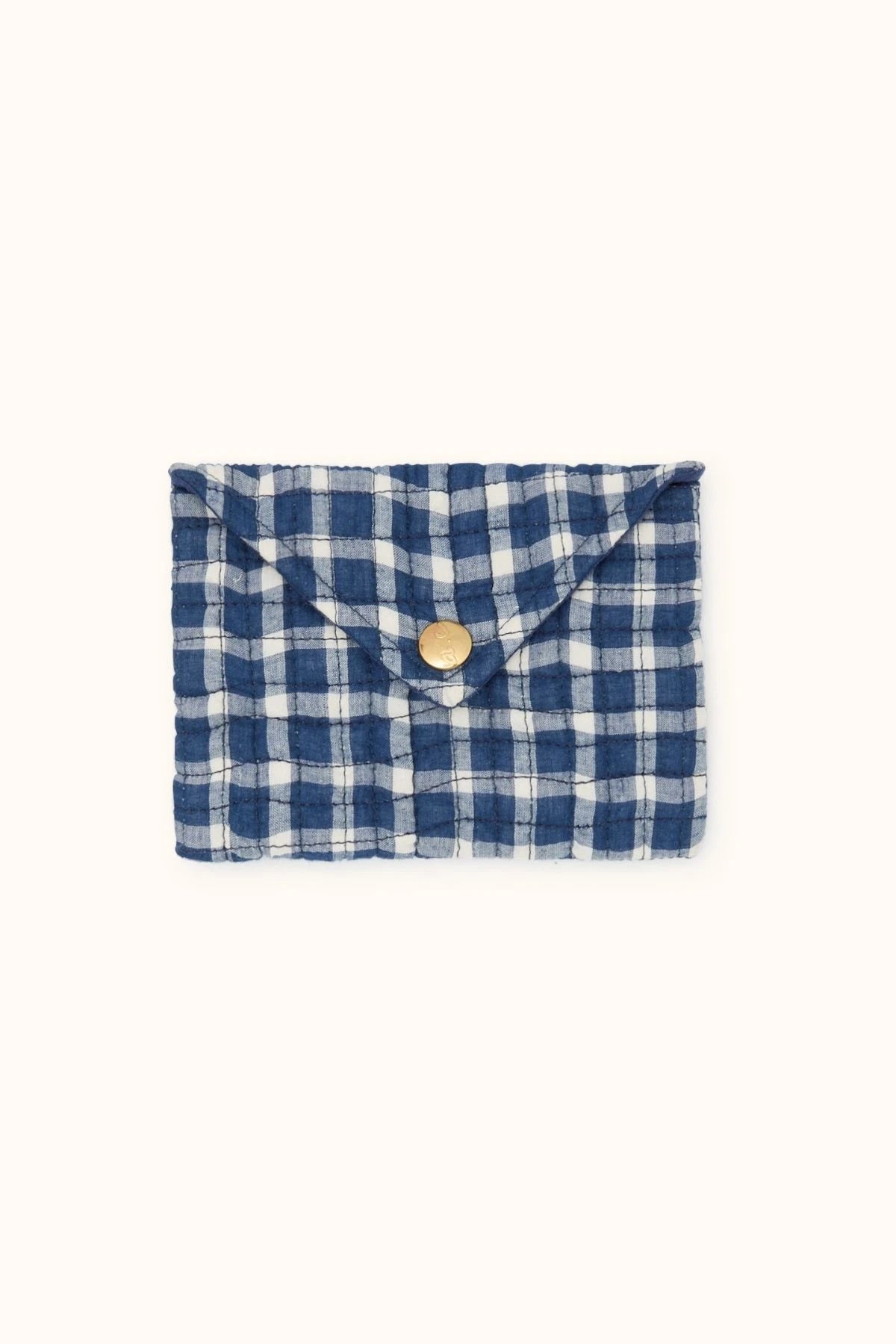Petite Enveloppe Ravi Khadi Vichy Navy