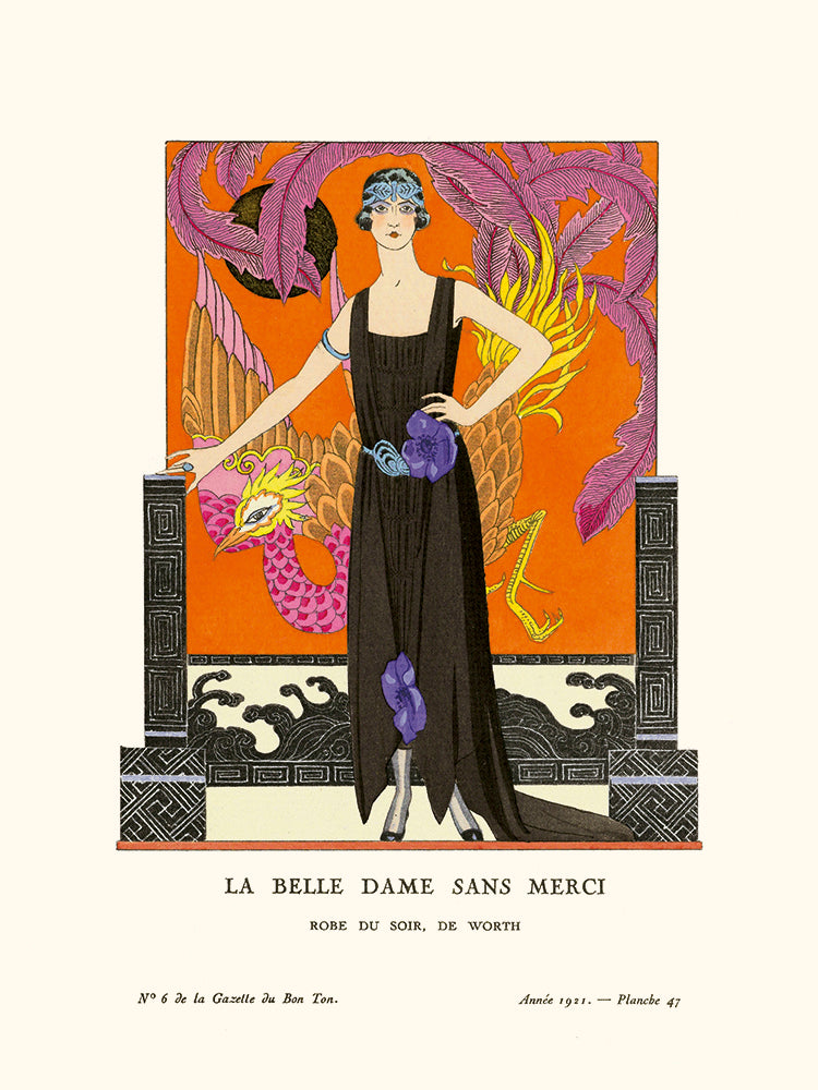 Affiche La Belle Dame Sans Merci - Barbier