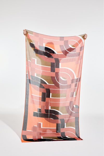 Foulard de Coton Le Bal Caramel