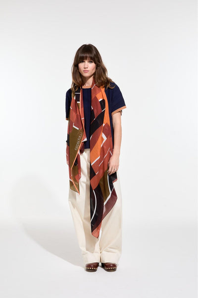 Foulard de Coton Le Bal Caramel