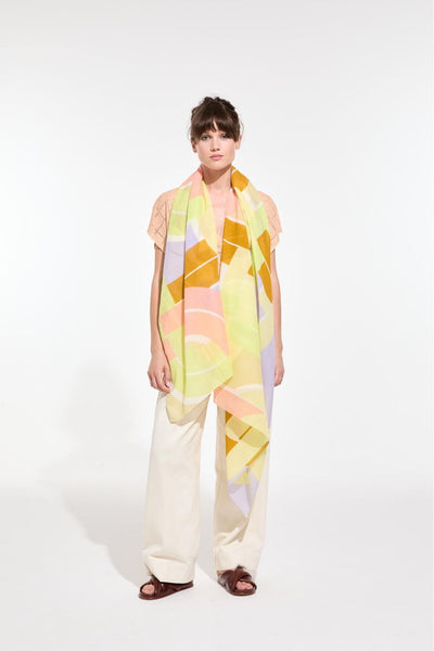 Foulard de Coton Le Bal Citrine