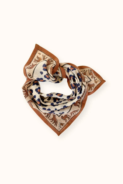 Carré Léopard Rust