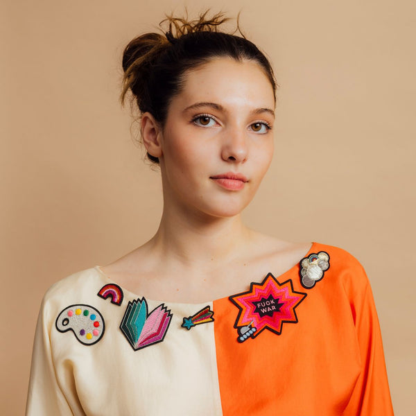Broche Livre Multicolore
