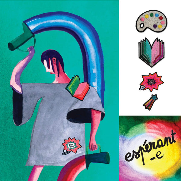 Broche Livre Multicolore