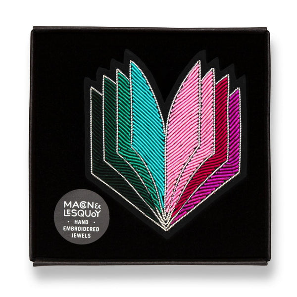 Broche Livre Multicolore