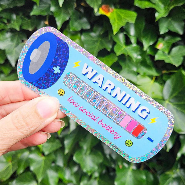 Sticker Low Social Battery