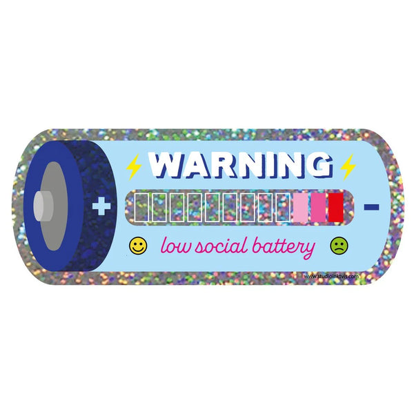 Sticker Low Social Battery