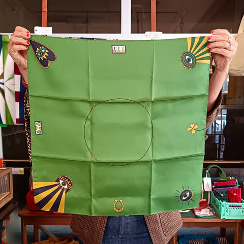 Carré Bandana Lucky You - Vert