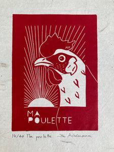 Gravure Ma Poulette