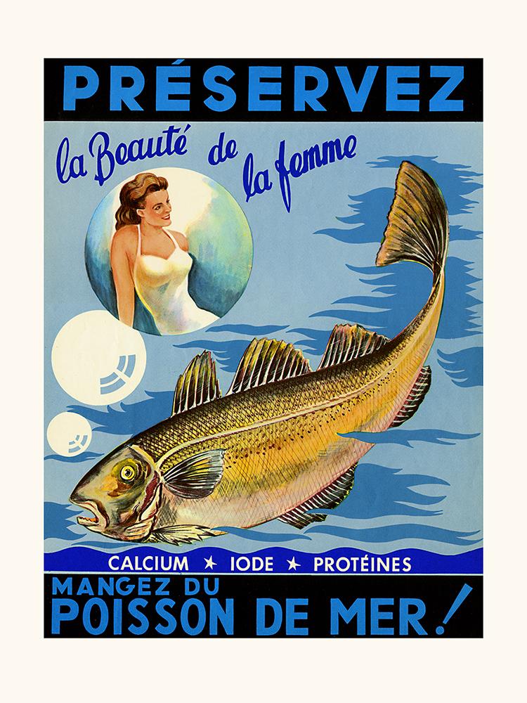 Affiche Mangez du Poisson de Mer !