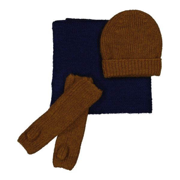 Echarpe tricot BRUME - Marine