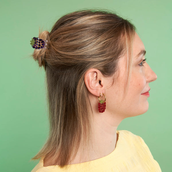 Mini-pince à cheveux Mûre