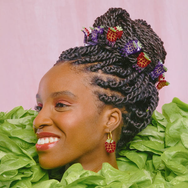 Mini-pince à cheveux Framboise