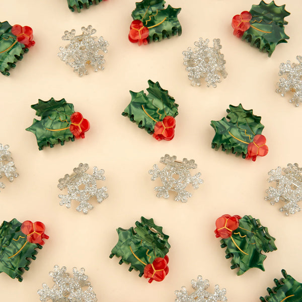 Mini-pince à cheveux Flocon