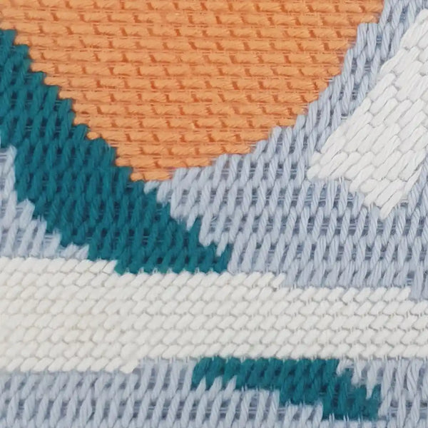 Kit Canevas - Montagnes Orange/Vert