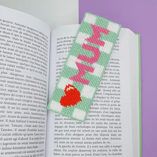 Kit Canevas Marque-Page - Love Mum