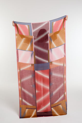 Echarpe de Laine Mystique Bordeaux