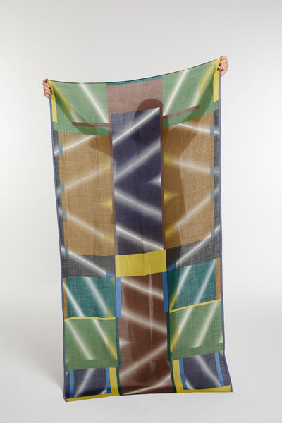 Echarpe de Laine Mystique Lime