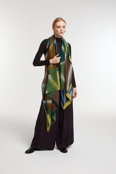 Echarpe de Laine Mystique Lime