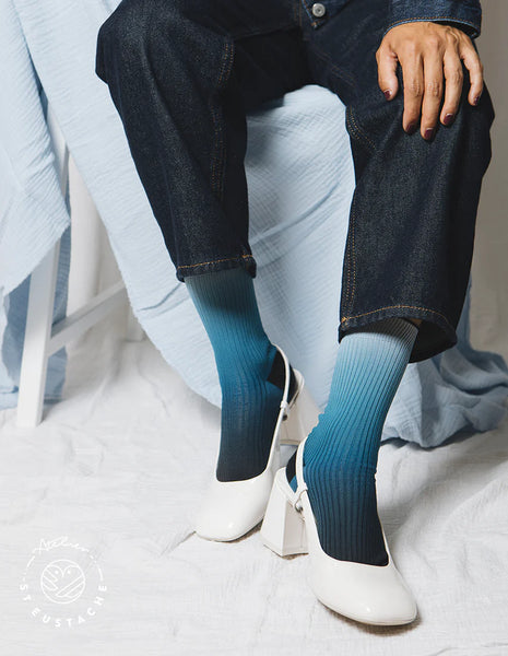 Chaussettes Mixte Bleu & Bleu