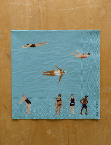 Serviettes en Papier Natation