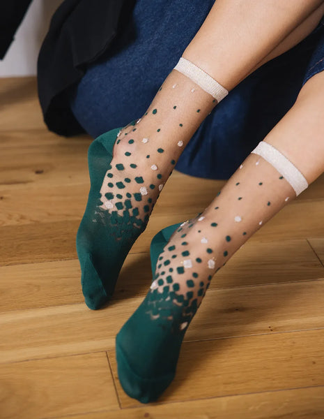 Chaussettes Nakameguro Emeraude