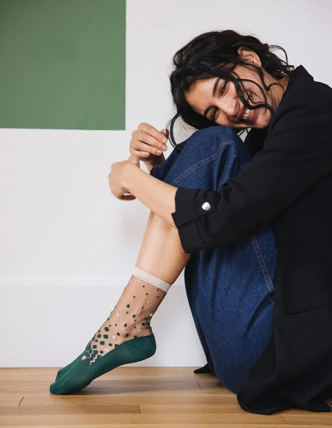 Chaussettes Nakameguro Emeraude