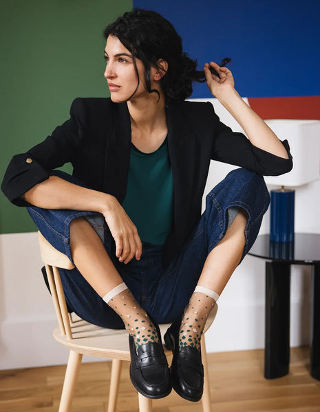 Chaussettes Nakameguro Emeraude