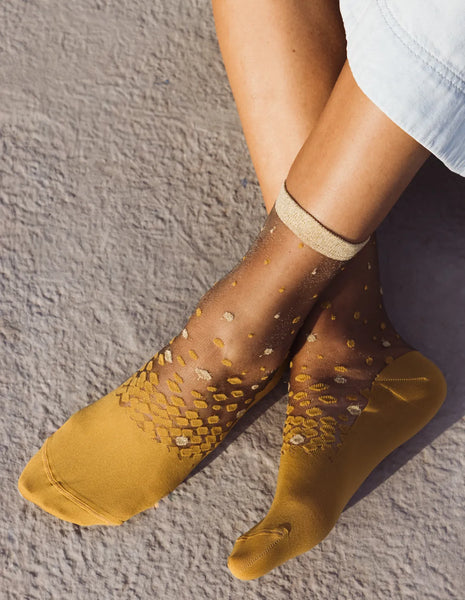 Chaussettes Nakameguro Ocre