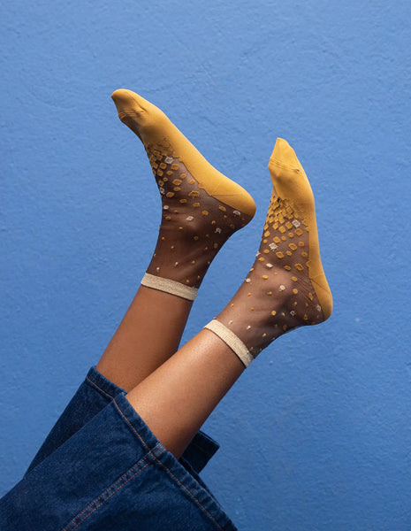 Chaussettes Nakameguro Ocre