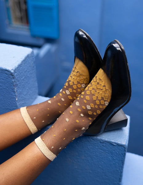 Chaussettes Nakameguro Ocre