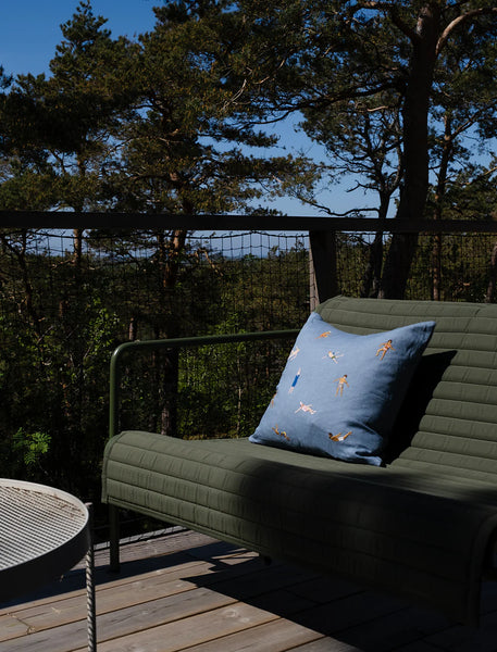 Coussin Brodé Natation