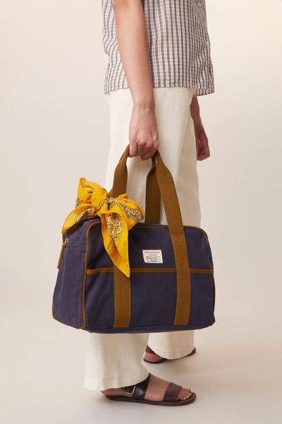 Petit Sac Weekend Canva Navy Blue