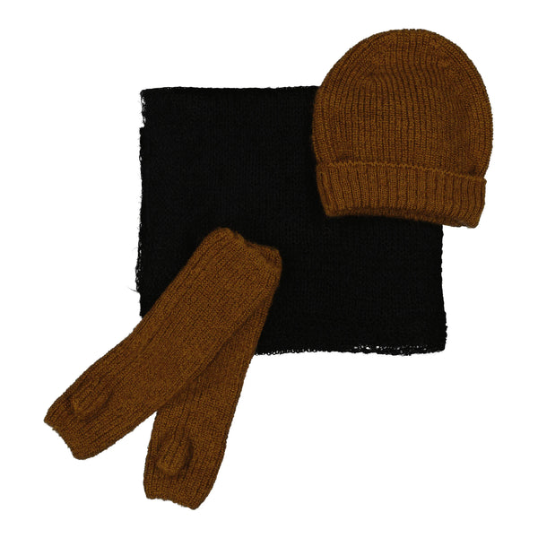 Echarpe tricot BRUME - Noir