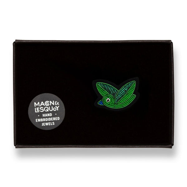 Broche Oisillon Vert