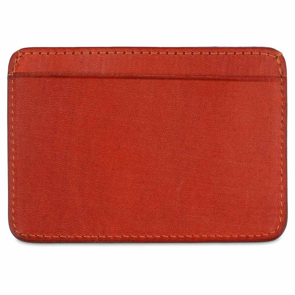 Porte-Cartes Cuir Orange