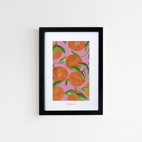 Petite Affiche Oranges