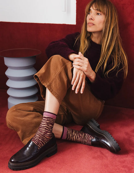 Chaussettes Oresund Bordeaux