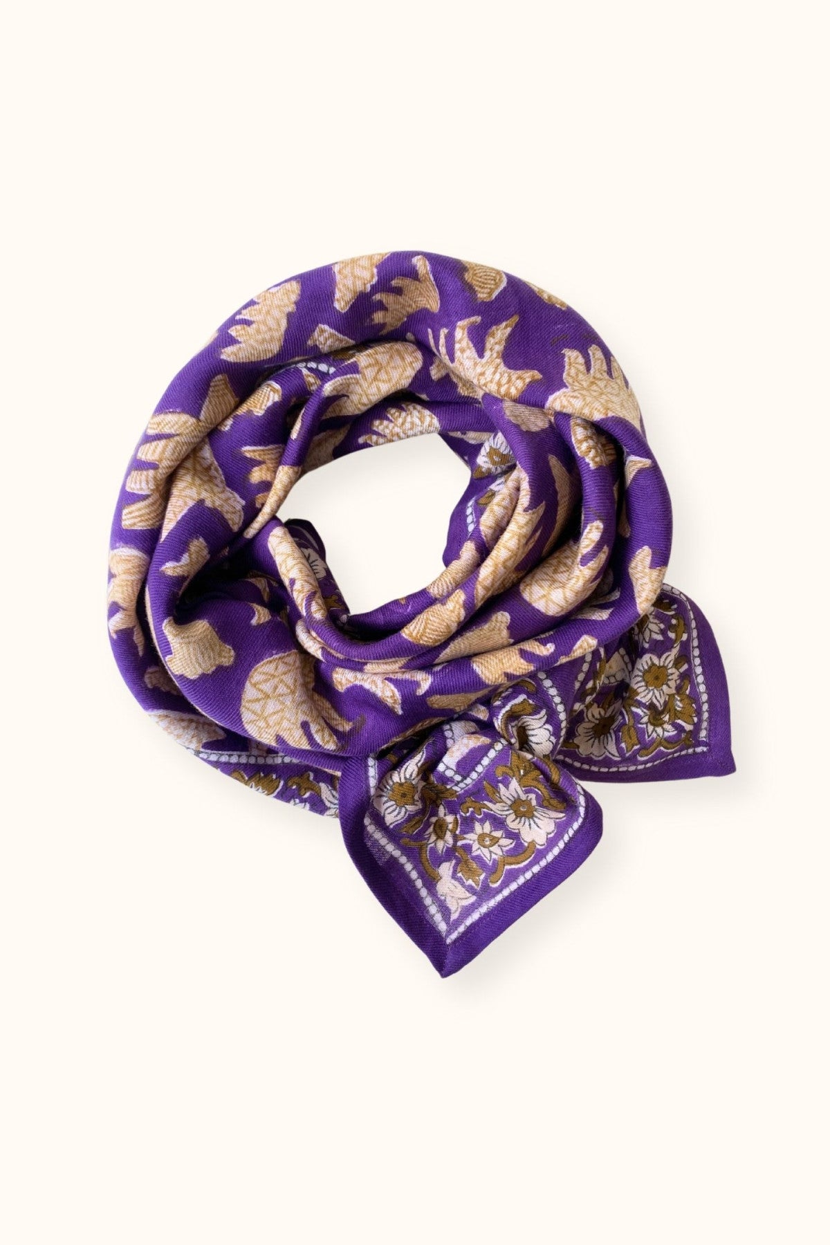 Grand Carré Ours Violet