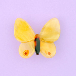 Barrette Papillon Jaune